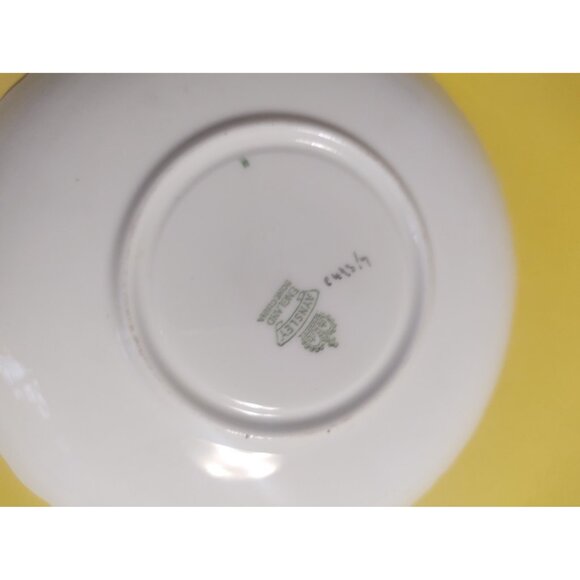 Vintage Aynsley England Bone China Yellow Tea Cup & Saucer Bluebell Time 1940's - Picture 12 of 13